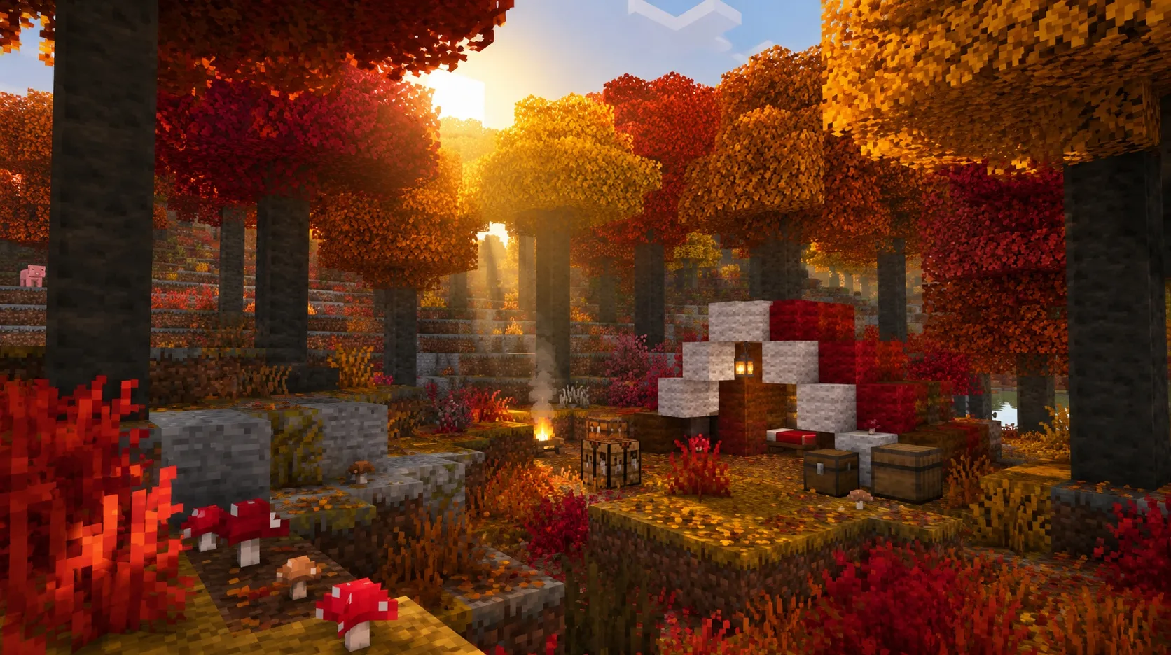 Dappled Forest в Minecraft: тополь, красные кустарники и другие особенности