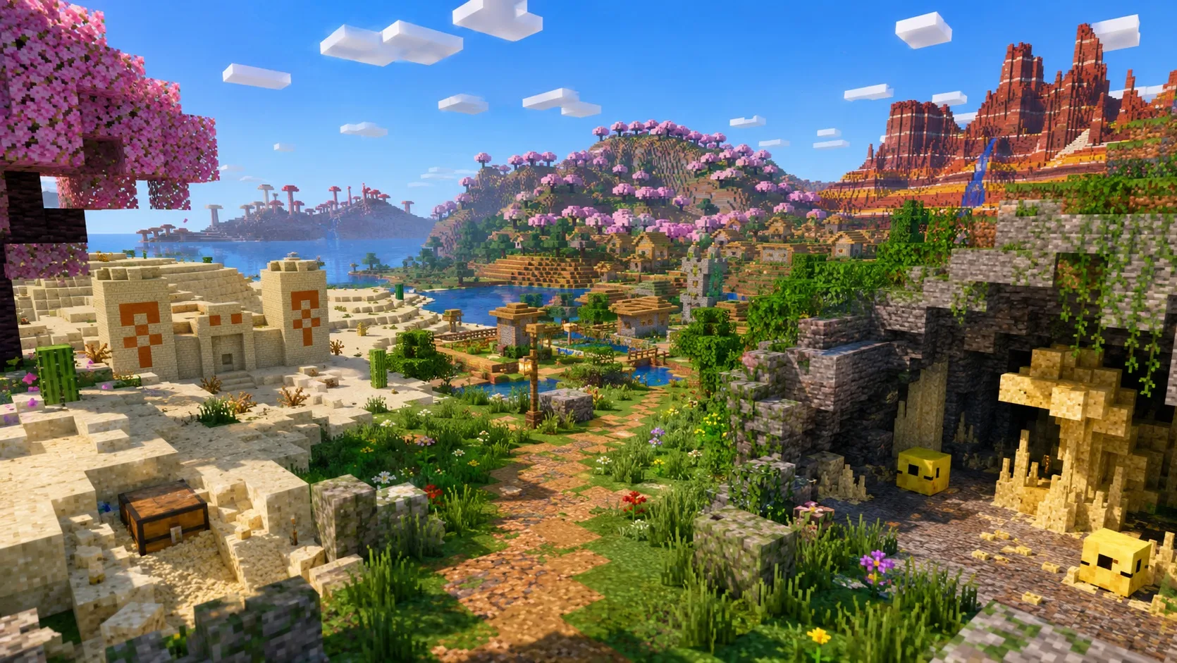 5 красивых сидов Minecraft Bedrock 26.30