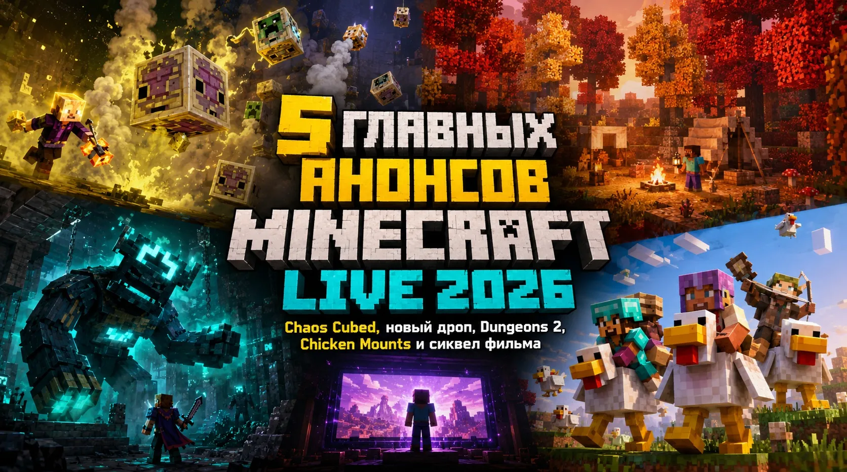 5 главных анонсов Minecraft Live May 2026