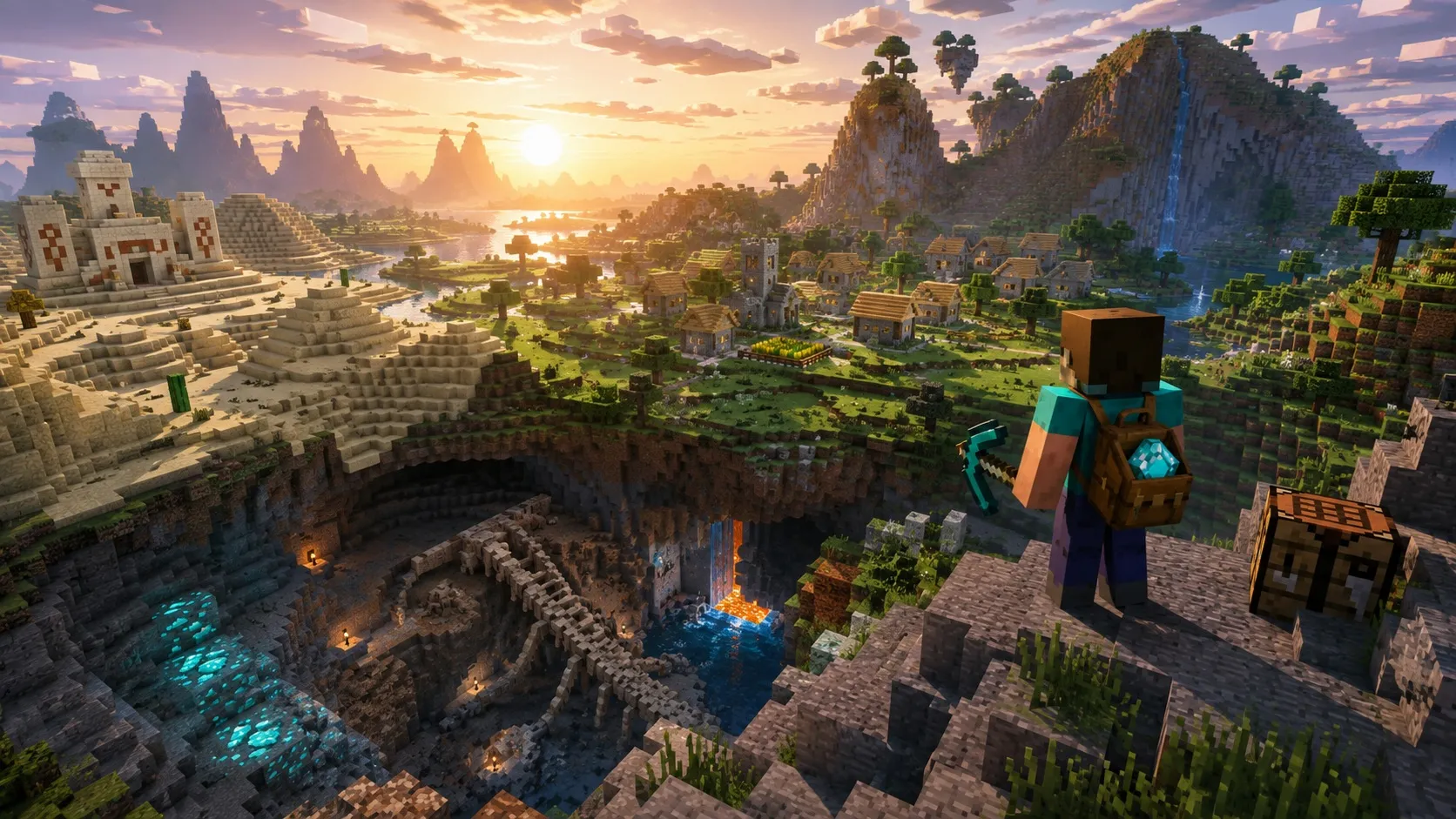 5 лучших сидов Minecraft 26.2 для поиска алмазов