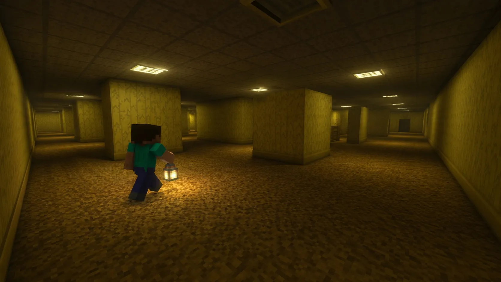 Мод Backrooms для Minecraft Bedrock: особенности, уровни и возможности