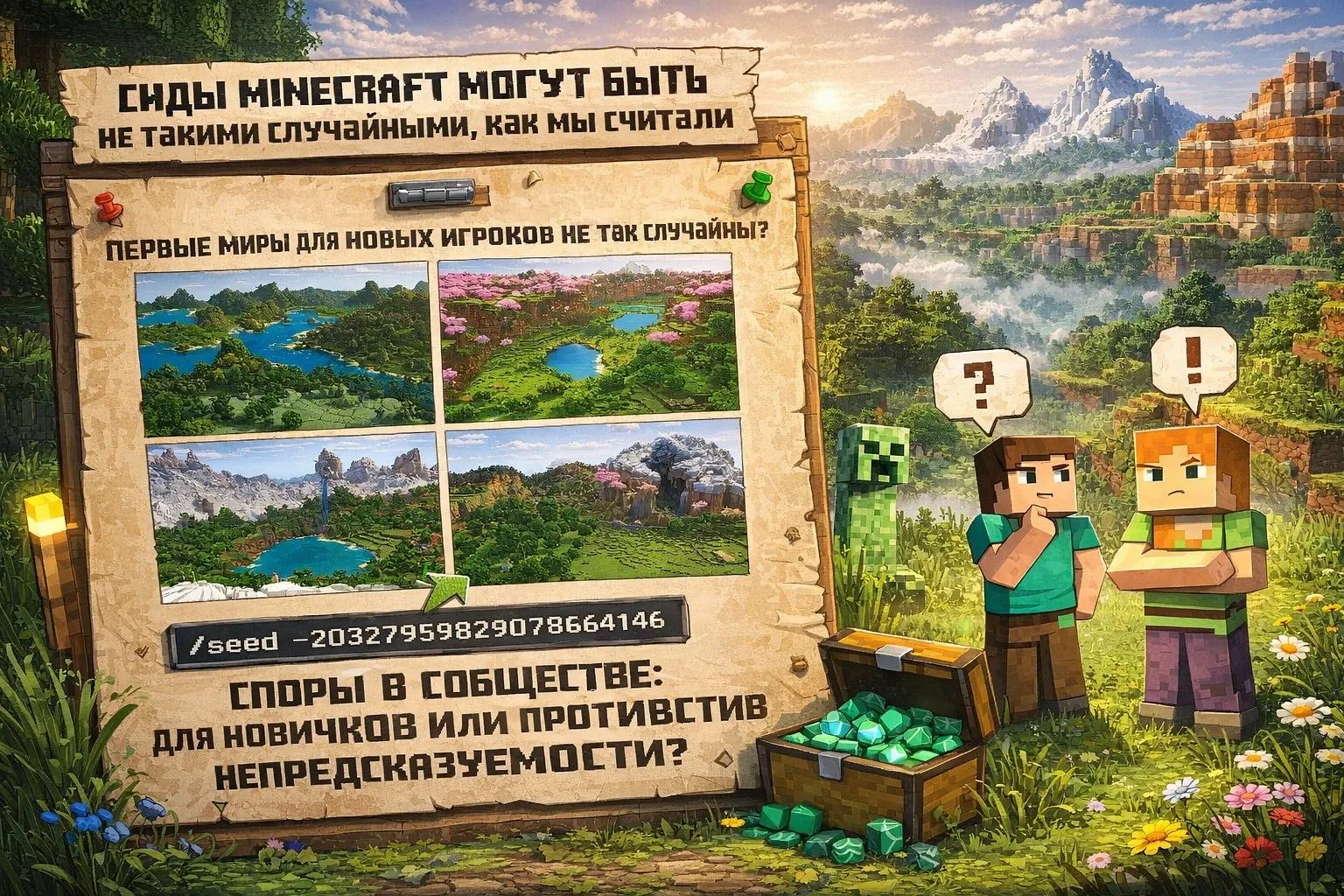 Сиды Minecraft могут быть не такими случайными, как мы считали