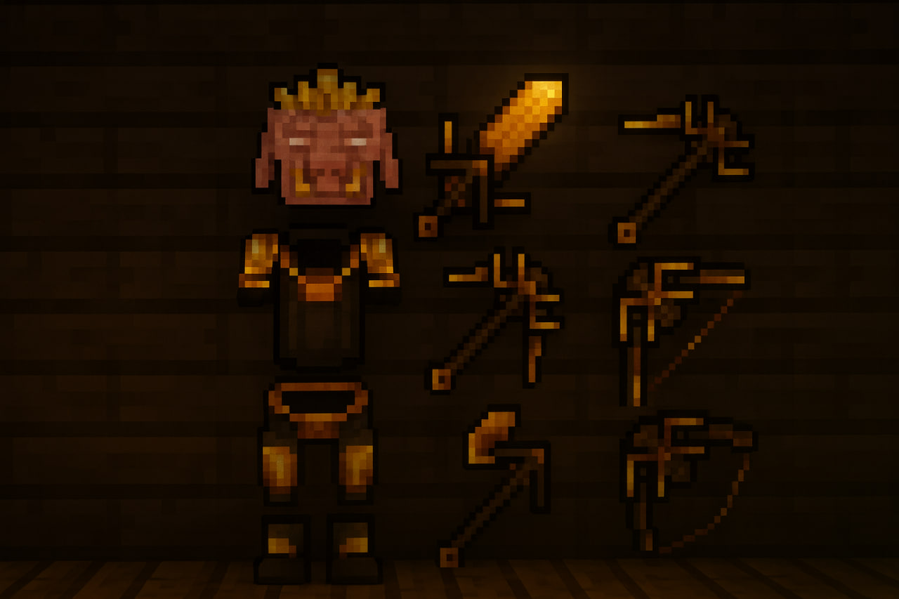 Броня Nether Piglin 